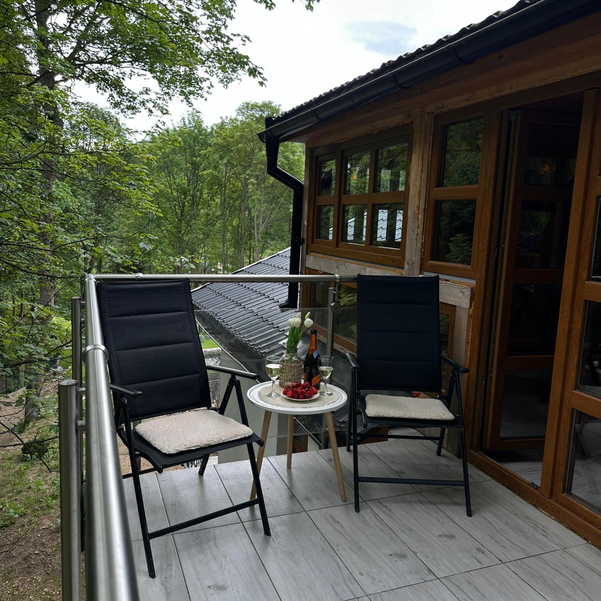 Chata Pohadka- "Lesni Udoli" Perštejn Exteriör bild